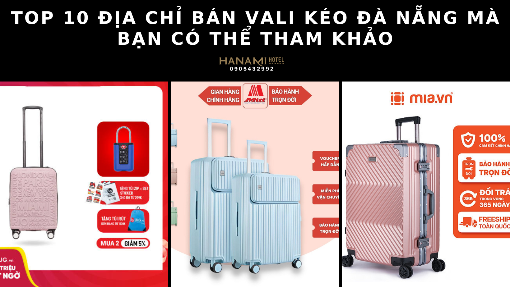 10 địa chỉ bán vali kéo Đà Nẵng mà bạn có thể tham khảo