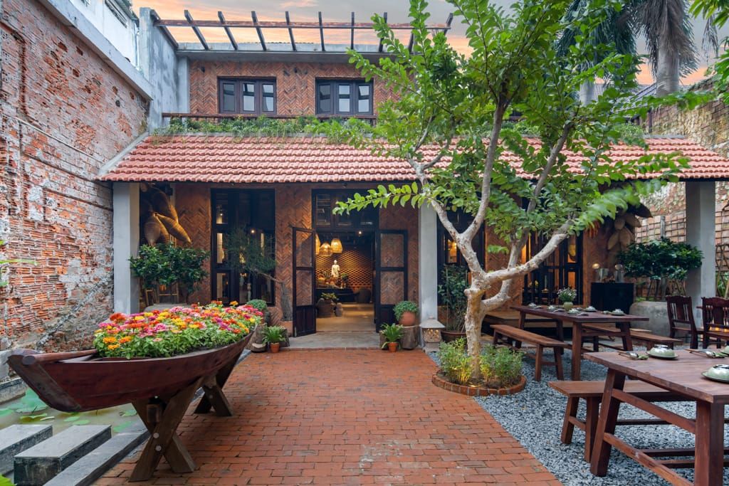 nhà hàng chay Sangha 