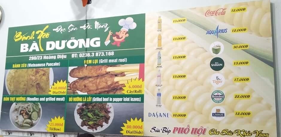 quán bánh xèo Đà Nẵng