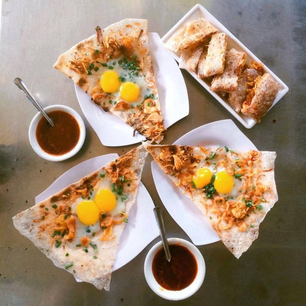 bánh tráng kẹp dì Hoa