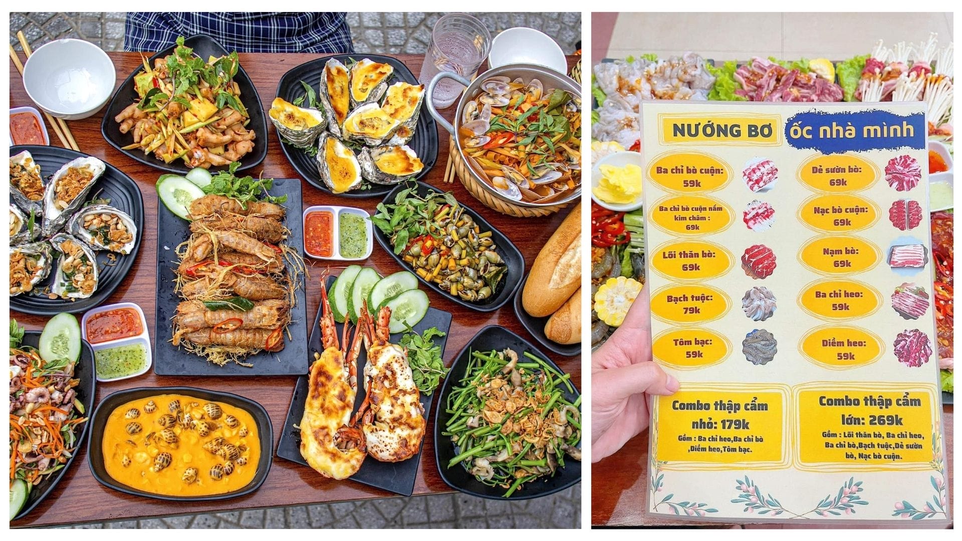 quán ăn ngon đường Hà Huy Tập