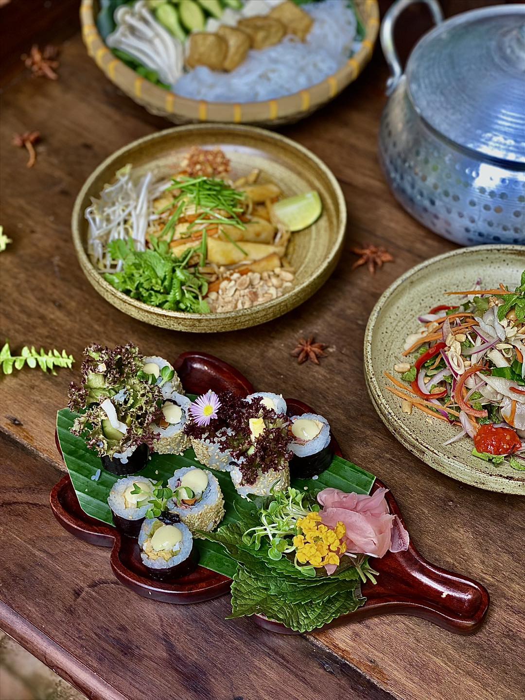 nhà hàng chay Sangha 