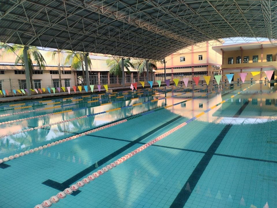 Bể bơi tiêu chuẩn quốc gia của trường đại học thể dục thể thao Đà Nẵng