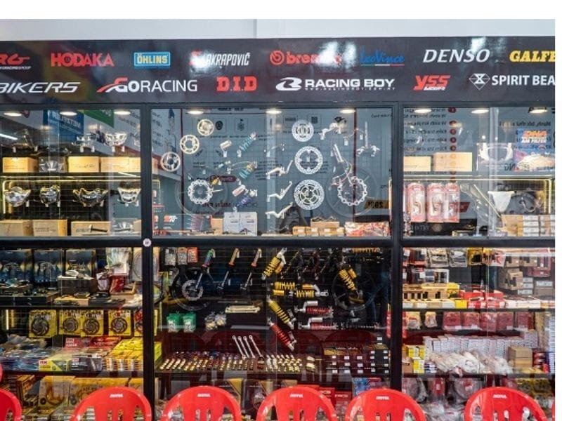 Cửa hàng phụ tùng xe máy tại Đà Nẵng