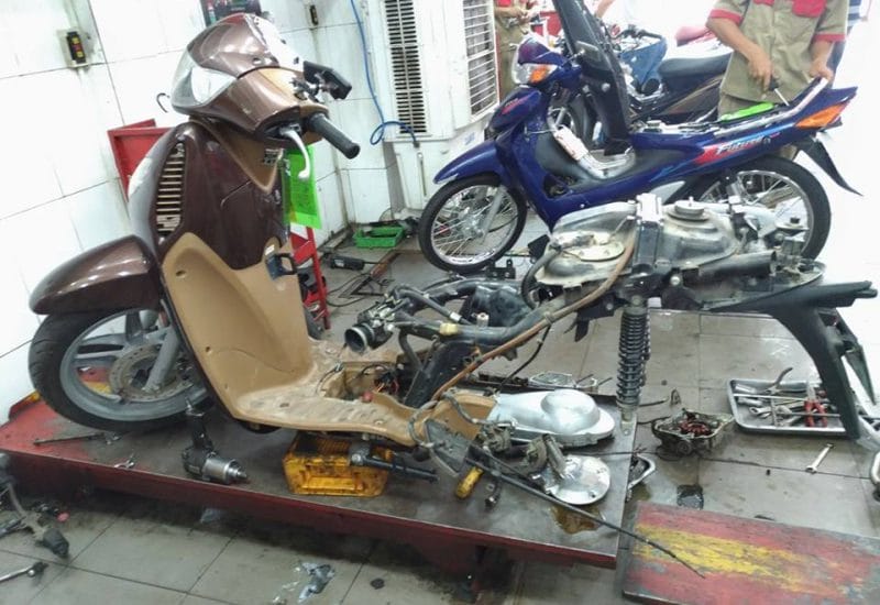 sua xe may hoa xuan duy motor
